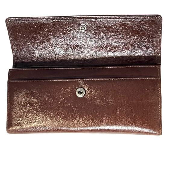 Bugatti Women’s Brown Leather RFID Trifold Wallet 26 Slot Organizer Minimalist - Picture 4 of 13